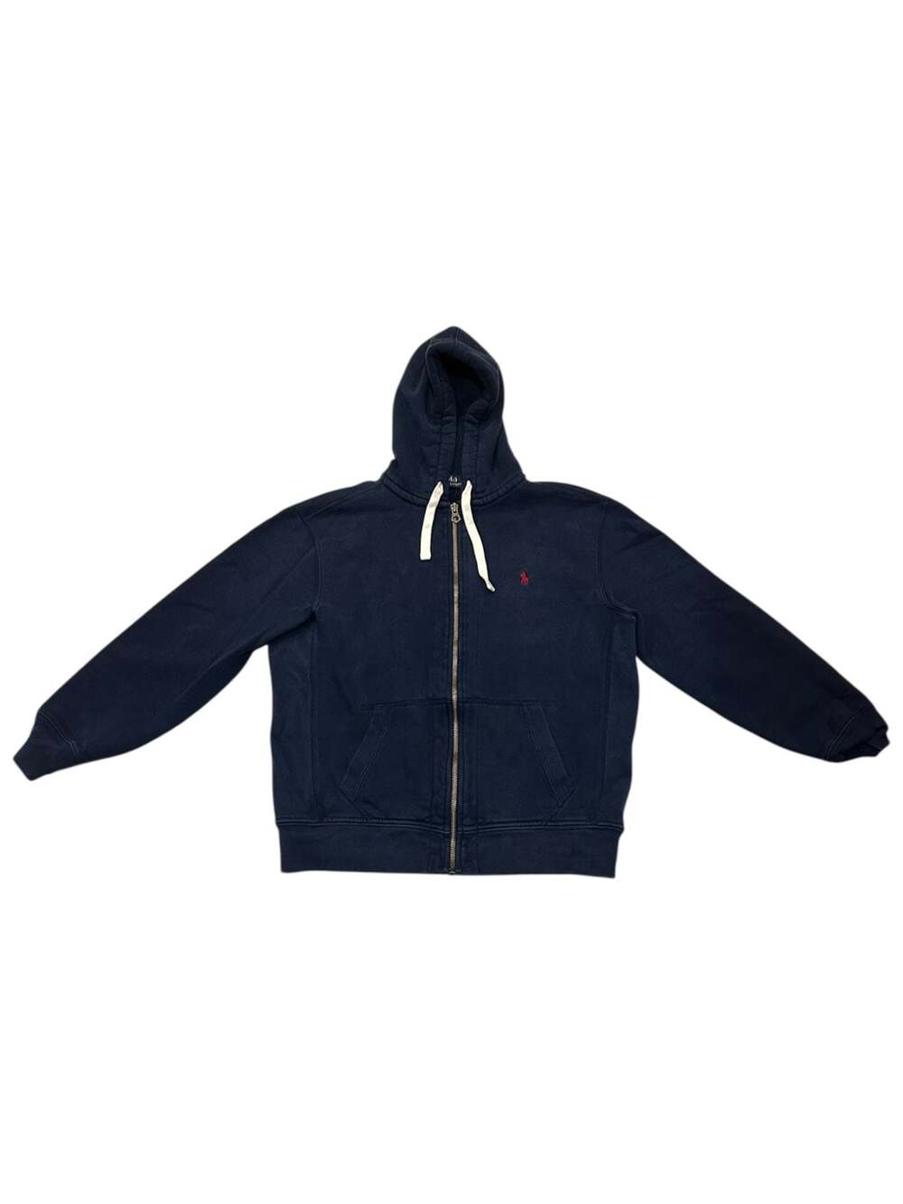 Polo Ralph Lauren Heavyweight Thermal Lined Full-Zip Hoodie Navy Blue Mens Sz L